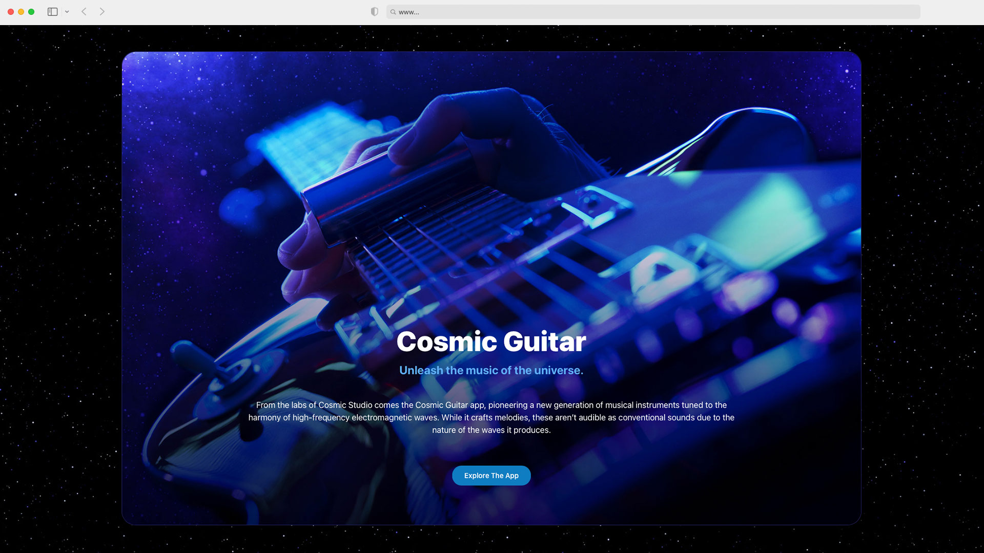 Closeup of guitar being played