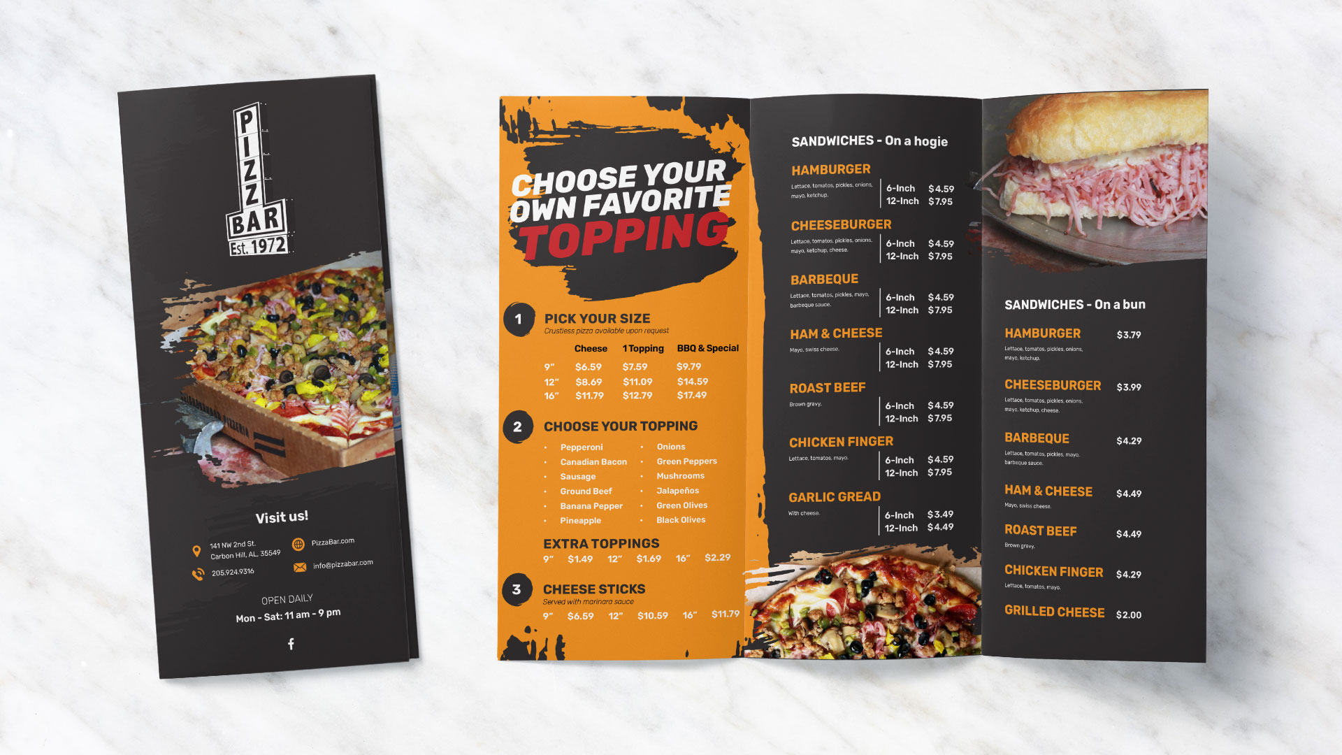 Pizza-Bar-Menu
